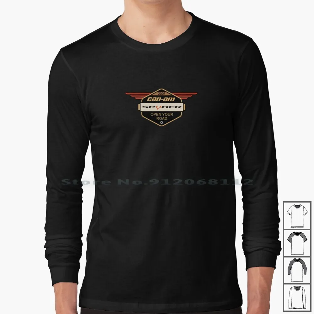La Maglietta A Maniche Lunghe Can-Am Può Am Ryder Moto Trike Bike Bikers Logo Roadster