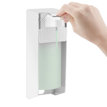 

Soap Dispenser Wall-Mount Soap Lotion Pump Manual Type Soap Dispenser Elbow Sanitiser Dispenser Medical Devices 1000ml
