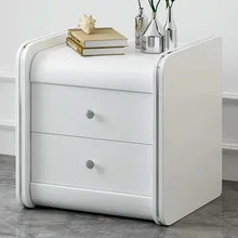 Bedroom Furniture Leather Bedside Table Simple Modern European Locker Mini Small Dormitory Side Cabinet Bedside Cabinet