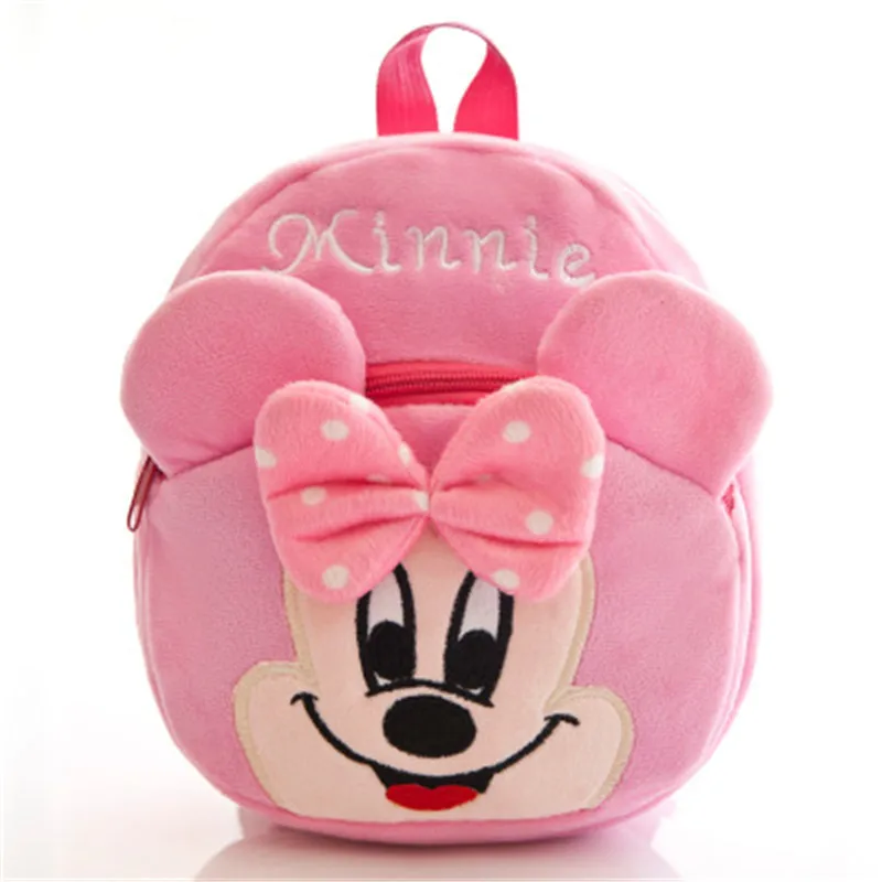 Милый детский плюшевый рюкзак с героями мультфильмов, мини-сумка, детский подарок, Студенческая сумка для мальчиков и девочек, милый кошелек, рождественский подарок - Цвет: Minnie2