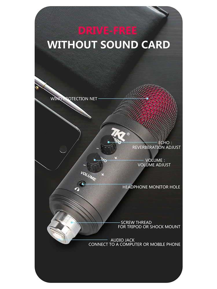 TKL BM900 USB computer microphone Bluetooth