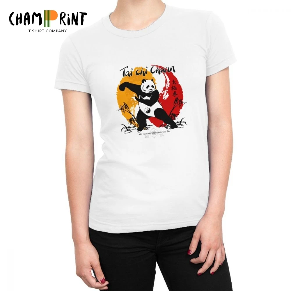 

Tai Chi Chuan Tees Top Women T Shirt Vogue Pure Cotton T-shirt for Female O Neck Short Sleeve Novelty Clothing Big Size