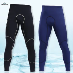 Mens 2mm Split Winter Swimming Trousers Super Elastic High Waist Slim-Fit Snorkeling Surfing Suit Cold and Warm Neoprene Wetsuit