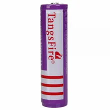 1 шт. TangsFire 18650 3200 мАч 3,6-4,2 в перезаряжаемая литиевая батарея фиолетовый