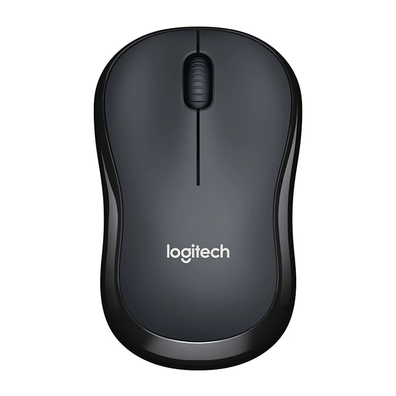 Черный Беспроводная мышь logitech M220, бесшумная мышь с 2,4 ГГц, Высококачественная оптическая эргономичная компьютерная игровая мышь для Mac OS/Window 10/8/7 - Цвет: Черный