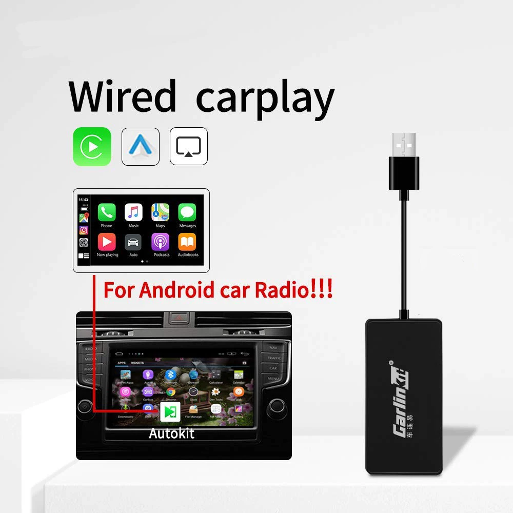 

Carlinkit USB Carlinkit Smart Link Apple CarPlay Dongle for Android Car Radio Carplay Android Auto Airplay