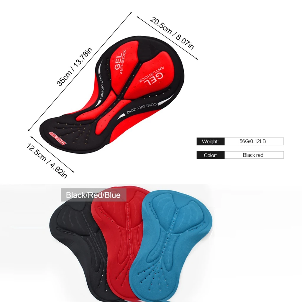 DIY Cycling Gel Pad mens 3D Gel Padded Bicycle Short Shorts Riding Underwear Pants Riding Cycling Cushion MTB Bike Base Seat