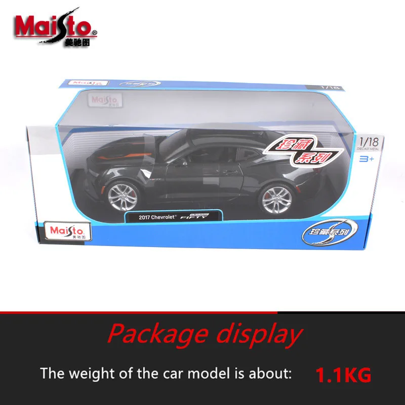 Maisto 1:18 Chevrolet Camaro, модель автомобиля из сплава, имитация автомобиля, коллекция украшений, Подарочная игрушка, литье под давлением, модель игрушка для мальчиков