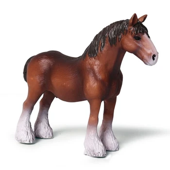 

Pvc Animal Horse Model Doll Simulation Solid Clydesdale Marko Collectible Toy Doll Horse Figurine Toy