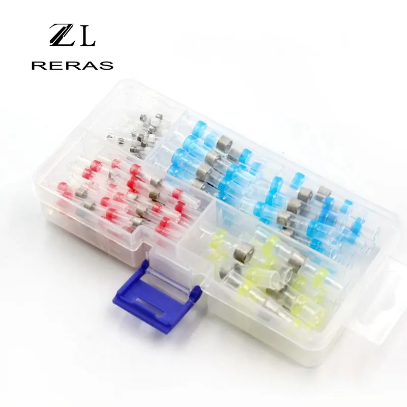 100Pcs Wire Connectors Insulated Solder Sleeve Tube Heat Shrink Sorder Terminal