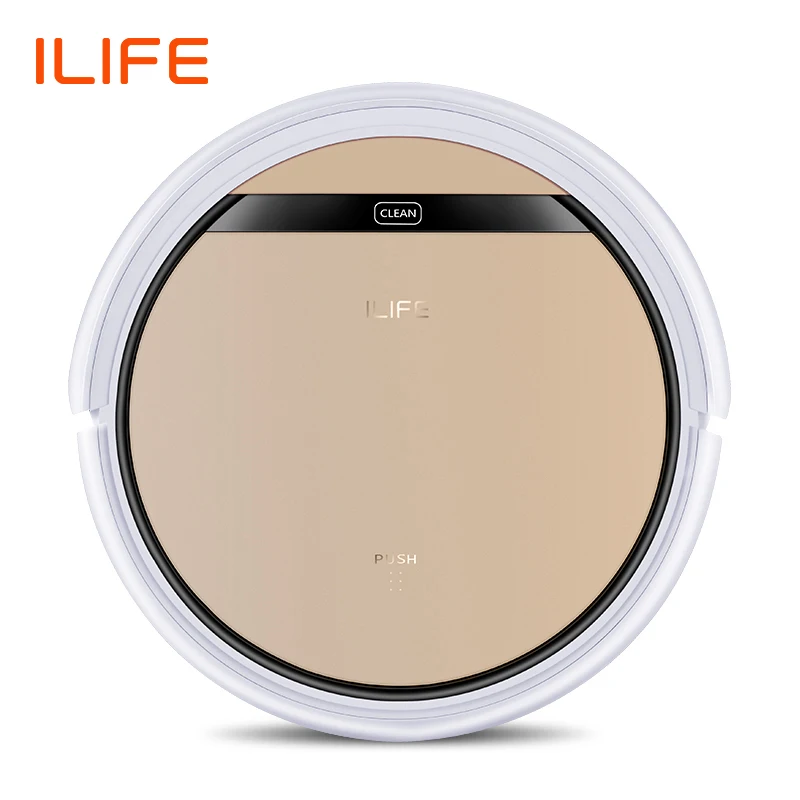 ILIFE V5s Pro пылесос-робот с сильным притяжением и ультратонким корпусом, влажная и сухая уборка, лучише пользовать для волос и твердого пола