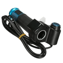 Электрический EBike Дроссельный регулятор для велосипеда, рукоятка для скутера, мотоцикла, рукоятка для дроссельной заслонки, светодиодный цифровой измеритель с ключом