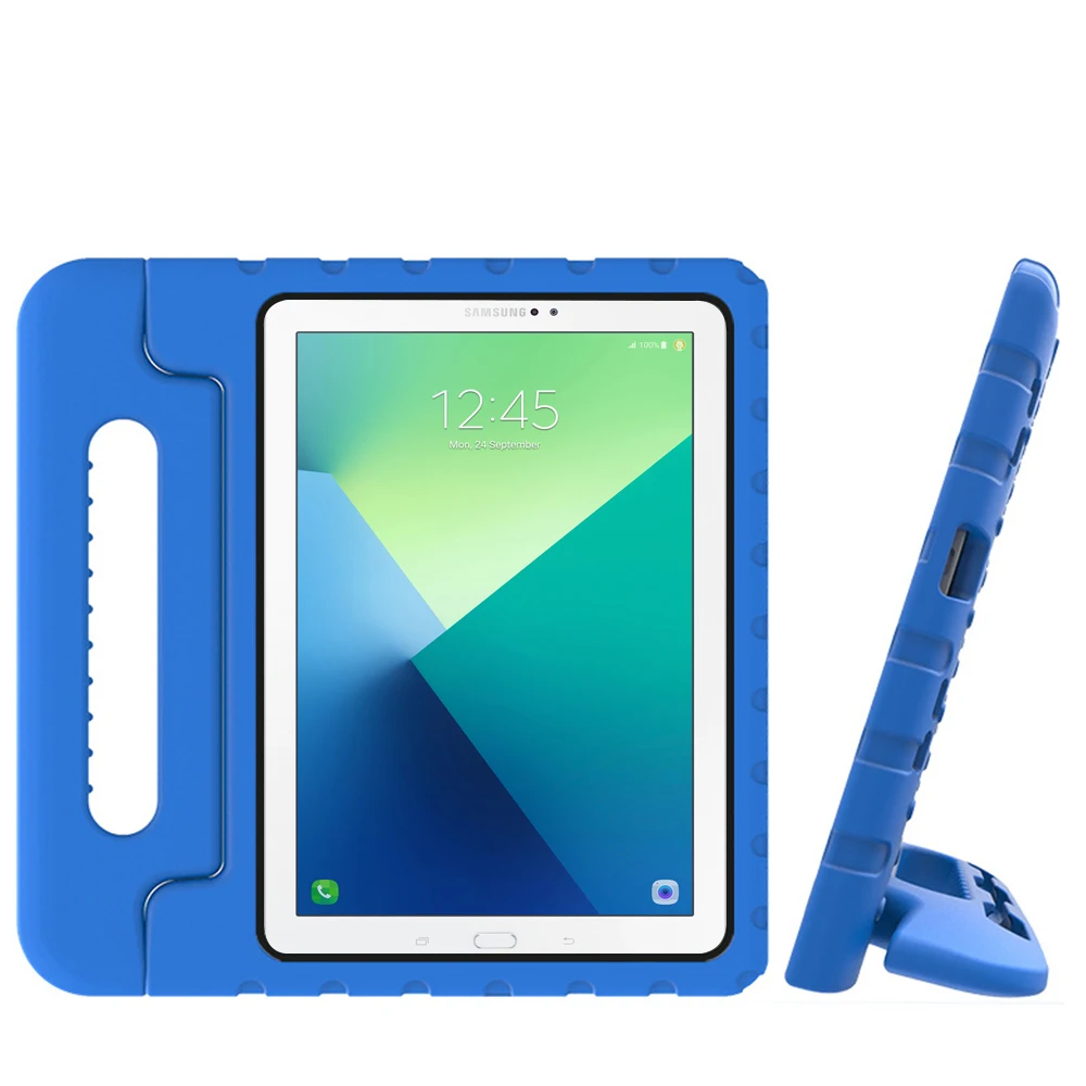 Для samsung Galaxy Tab A 10,1() T510 T515 чехол для планшета EVA ударопрочный суперзащитный чехол переносная Защитная ручка - Цвет: Синий
