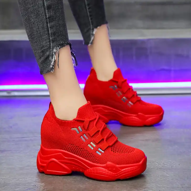 Tenis Plataforma Rojos Best Sale, UP TO 55% OFF | lavalldelord.com