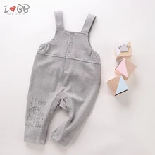 Детский комбинезон на лямках; штаны на лямках для малышей; брюки на подтяжках с пуговицами для мальчиков и девочек 6-12 месяцев