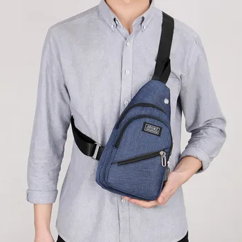 

OCARDIAN Handbag Chest Bag Men Fashion Casual Outdoor Sports Messenger Bag Zipper Charge Shoulder Travel Messenger Bags