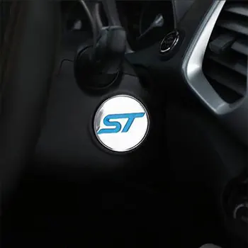 

Daefar ABS Chrome ST Sequins Ignition Key Ring Stickers For Ford Fiesta Ecosport 2009 -2018 Auto Accessories