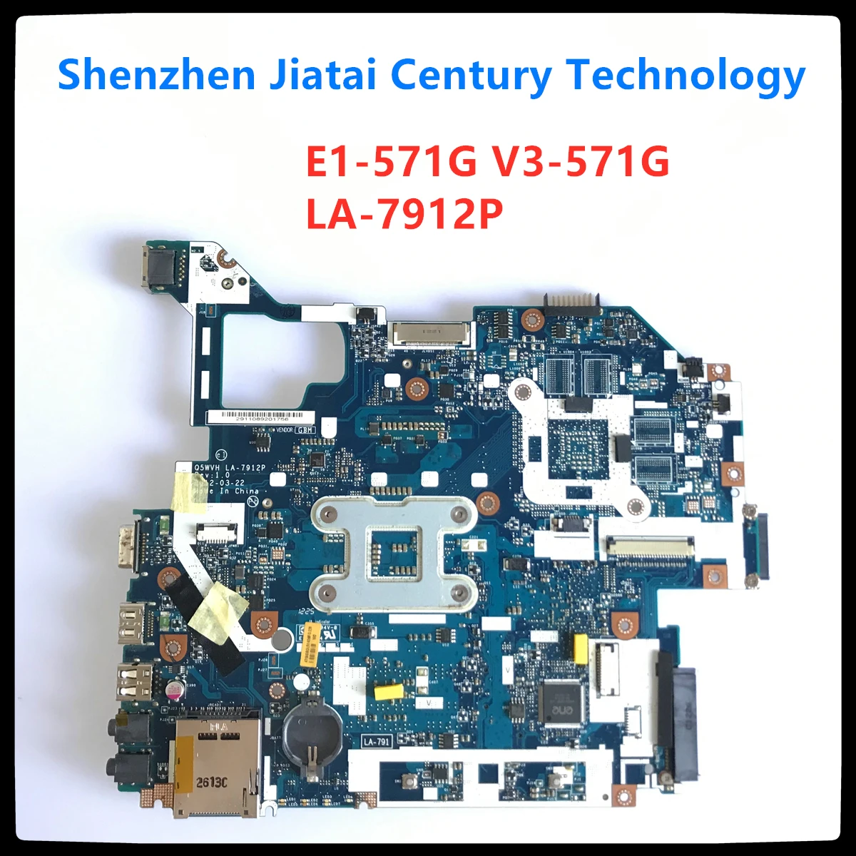 Q5WV1 LA-7912P mainboard For Acer E1-531 E1-571G V3-571G V3-571 Laptop motherboard Q5WVH SLJ8C HM77 NB.Y1111.001 full test
