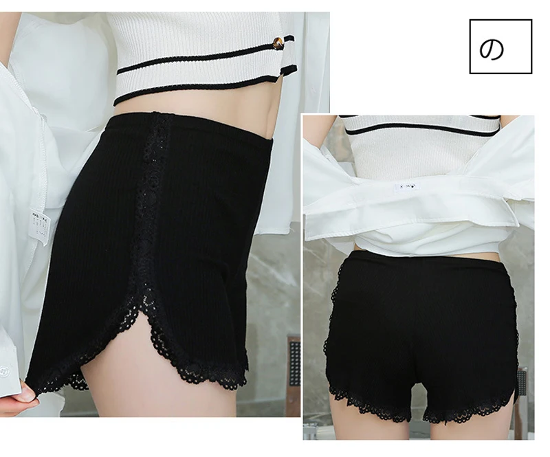 Summer New Thread Cotton Lace Safety Underwear Ladies Japanese Anti-going Out Wearing Shorts Lingerie Underpants Women's Panties