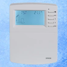 Промо-акция! SR658 Солнечный водонагреватель контроллер измерения количества сидений, внешний теплообмен ЕС вилка