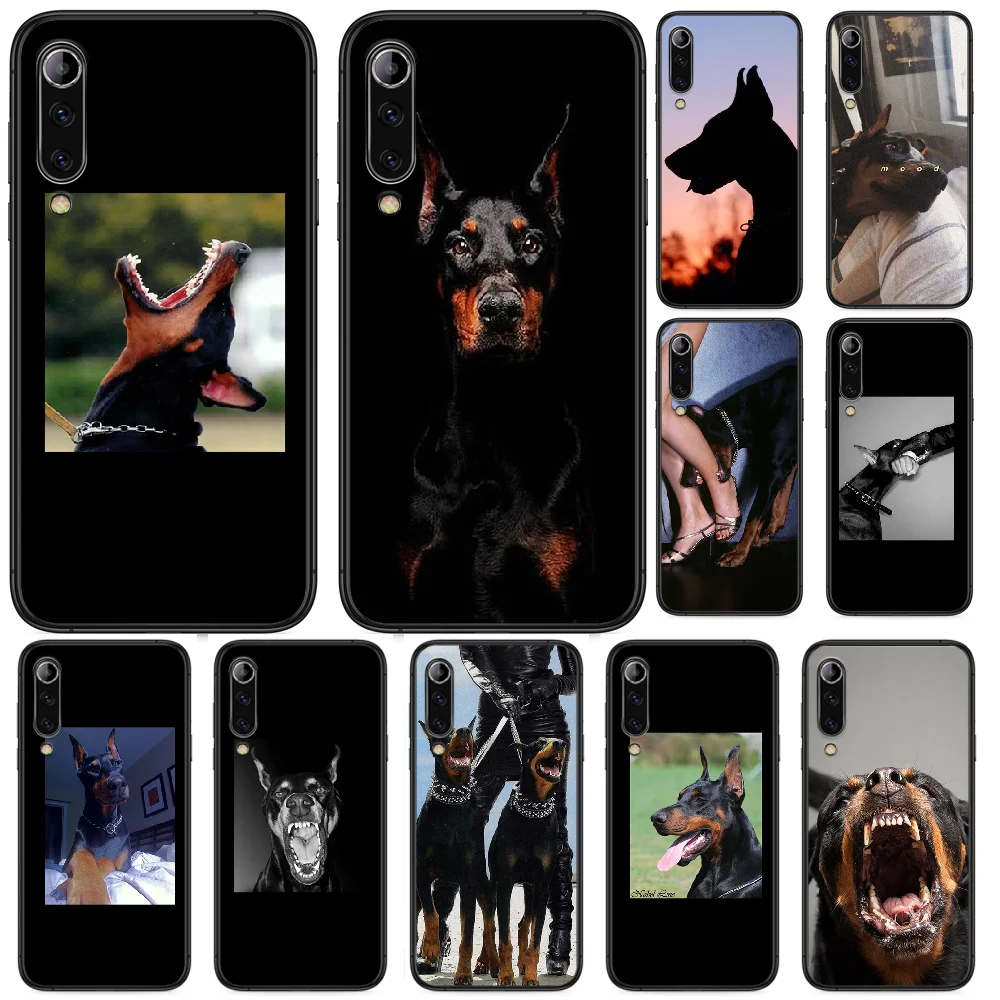 Классный чехол для телефона Doberman dog Для Xiaomi Mi 6 8 A1 Note3 A2 9 CC9 9T A3 MIX 2 2S 3 Lite SE Pro черный