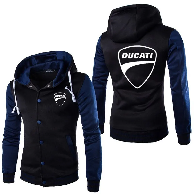 8 Мужской кардиган Ducati С Логотипом Автомобиля, Повседневный, с капюшоном, модный, XL, Harajuku, высокое качество, спортивная одежда, бейсбольная одежда для мужчин - Цвет: 8