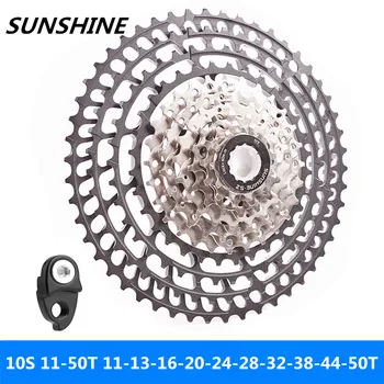 

SUNSHINE Mountain Bike 10 CNC Velocidade Ultra Light Oco 11-50T Velocidade Volante Cartão Compatível com SHIMANO/ sunRace