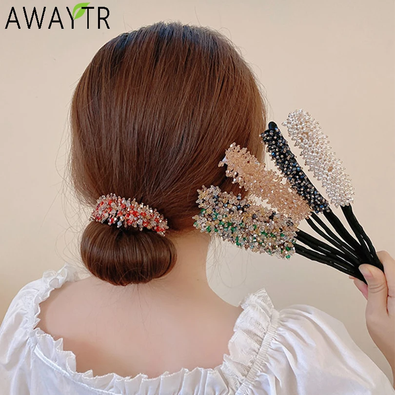 Женская заколка для волос AWAYTR с жемчужинами аксессуар |