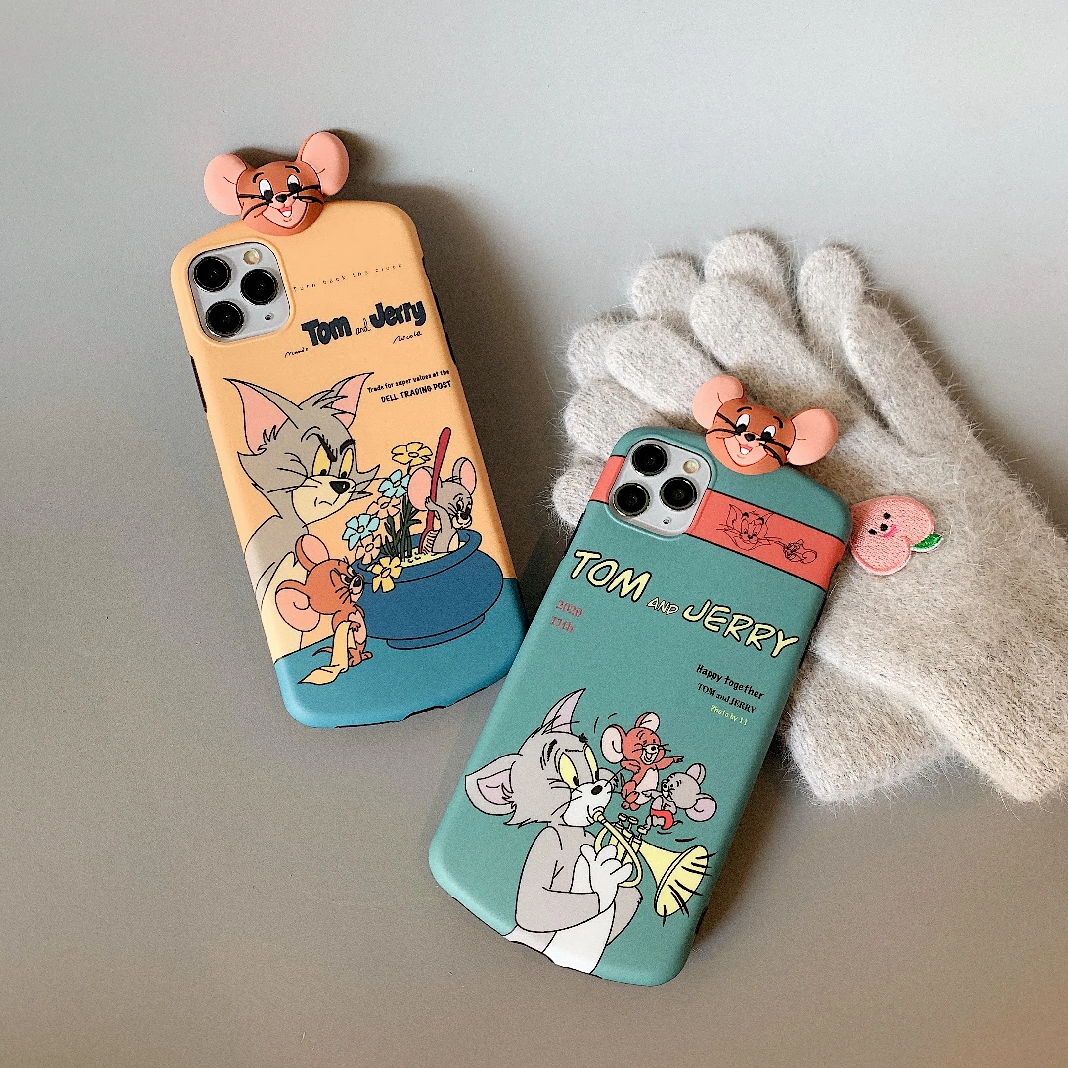 3D симпатичная мышь из мультфильма чехлы для iPhone X XS XR 11 Pro Max 7 8 Plus мультфильм кукла