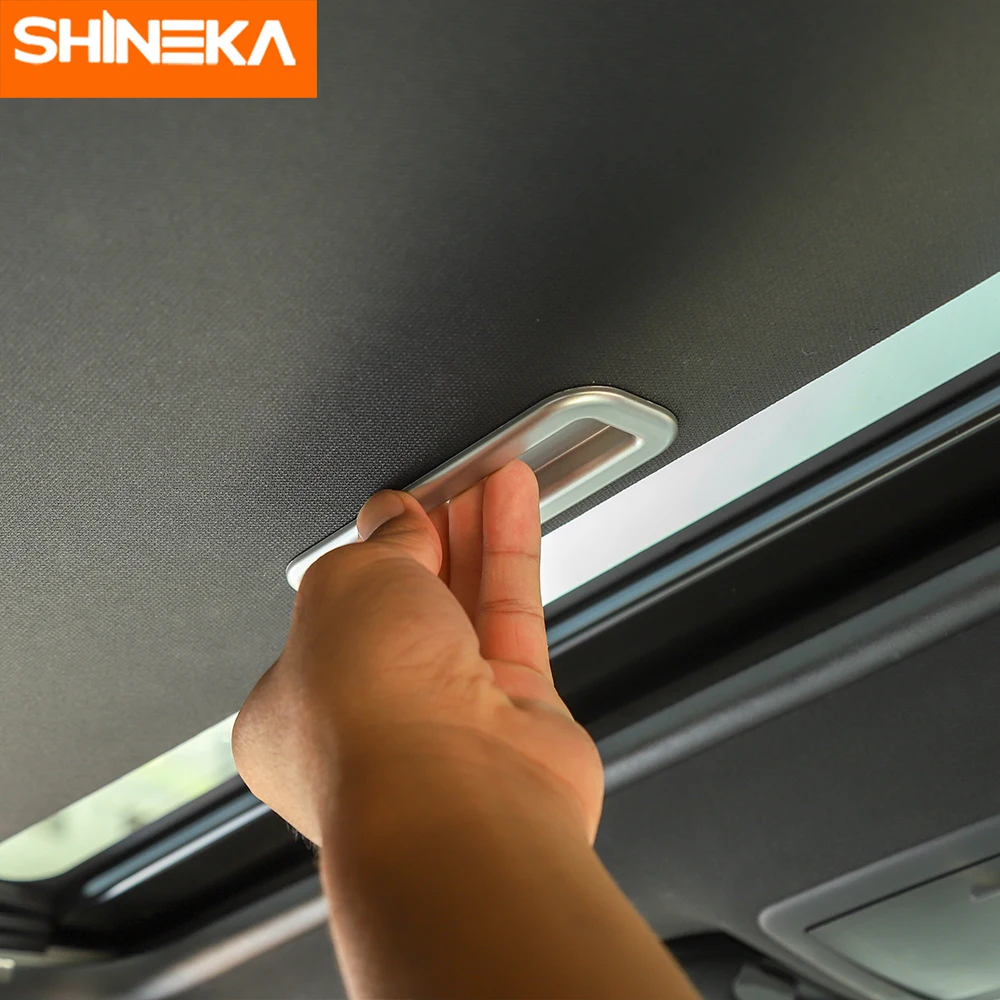 SHINEKA интерьерные молдинги Skylight ручка Накладка ручка люка декоративная наклейка для автомобиля Стайлинг для Dodge Challenger 2012