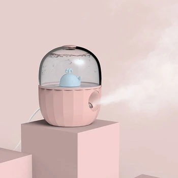 

Cute Cartoon Household Air Humidifier Transparent Half Cover Spray Portable USB Rechargeable Wireless Ultrasonic Aroma Diffuser