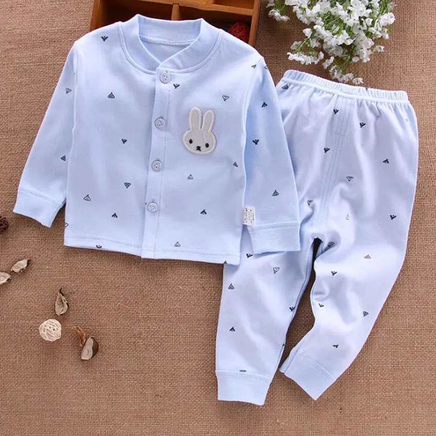Baby Clothes Girl And Boy Clothes New Cotton Underwear Trousers Soft Breathable Moisture Absorption And Perspiration 0-2T - Цвет: Blue rabbit 1