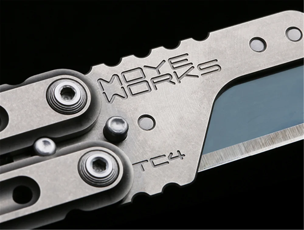 Титановый EDC нож Baly Cutter MOYEWORKS дизайн ножи Открытый Кемпинг шестерни Мультитул