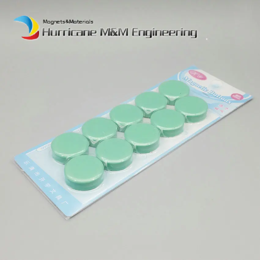 Монтажные магнитные кнопки 10 вариантов цветов диаметр 30x10 мм белая доска ферритовый магнит в горшке керамический постоянный магнит 10 шт