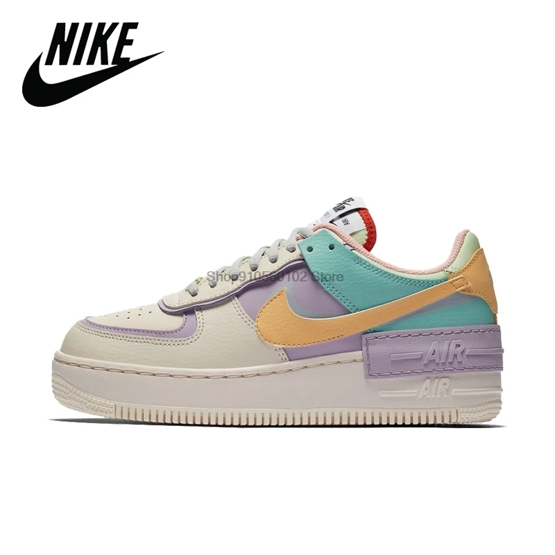 Nike Air Force 1 оригинальная новинка Женская обувь для скейтбординга удобные