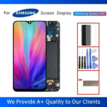 

100% Tested 6.4" LCD Display for Samsung Galaxy A50 SM-A505F LCD Display with Touch Screen Digitizer Assembly Replacement Parts