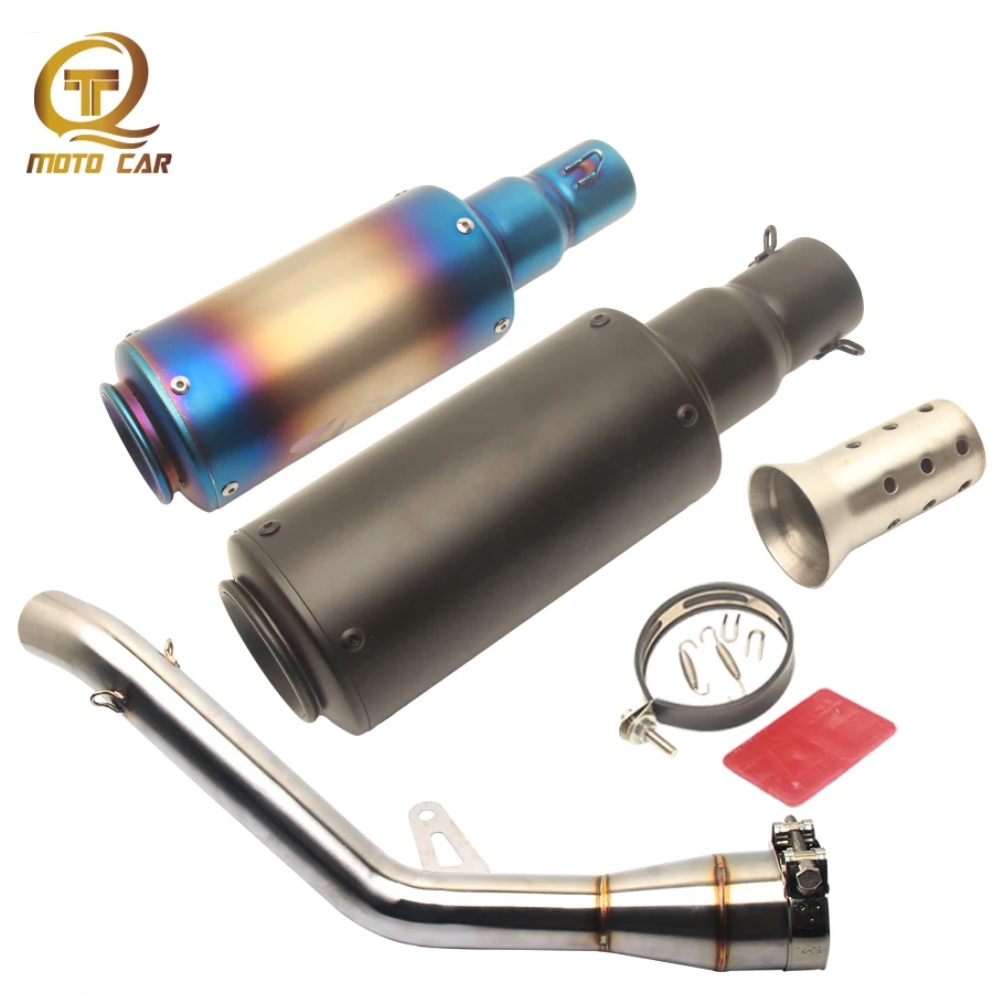 

Motorcycle Exhaust Connect Link Pipe Middle Tube Adapter Escape Moto Exhaust Muffler Spring for Kawasaki Z900 Z 900 2017 2018