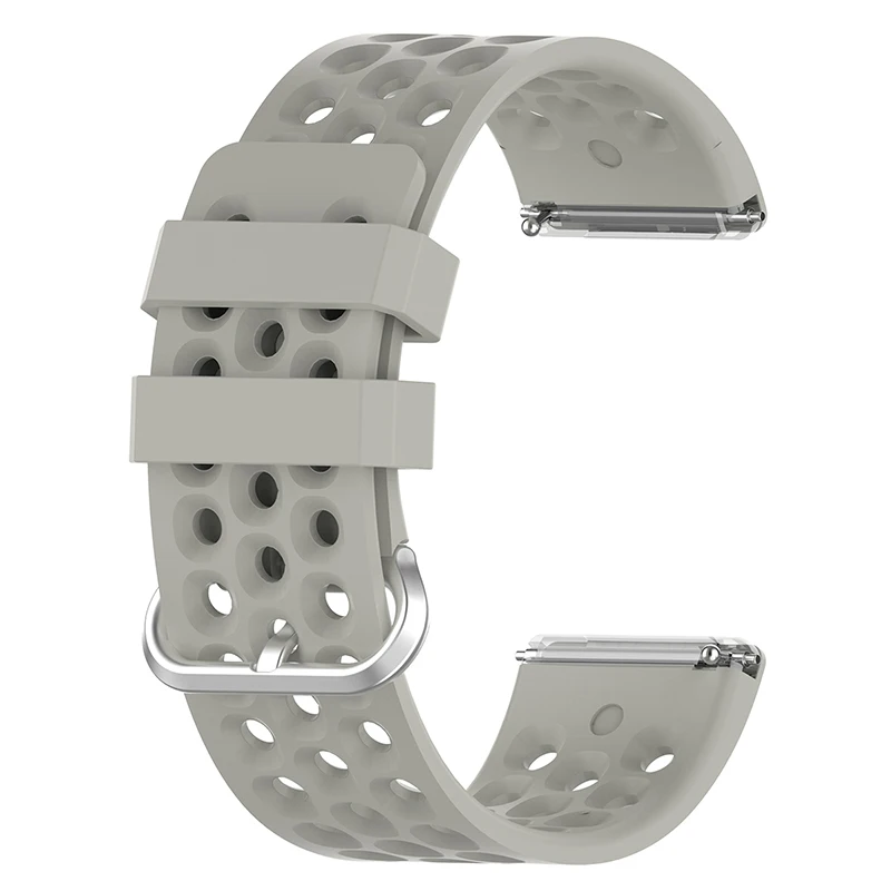 Grey FitbitVersa 2/Versa Lite GK99 Смарт часы спортивный силиконовый ремешок браслет часы замена силиконовый ремешок 10 цветов - Цвет: Grey