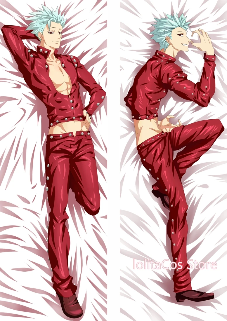 Аниме The Seven Deadly Sins Cosplay Fujoshi BL Подушка Чехол для обнимающего тела Dakimakura подарок |