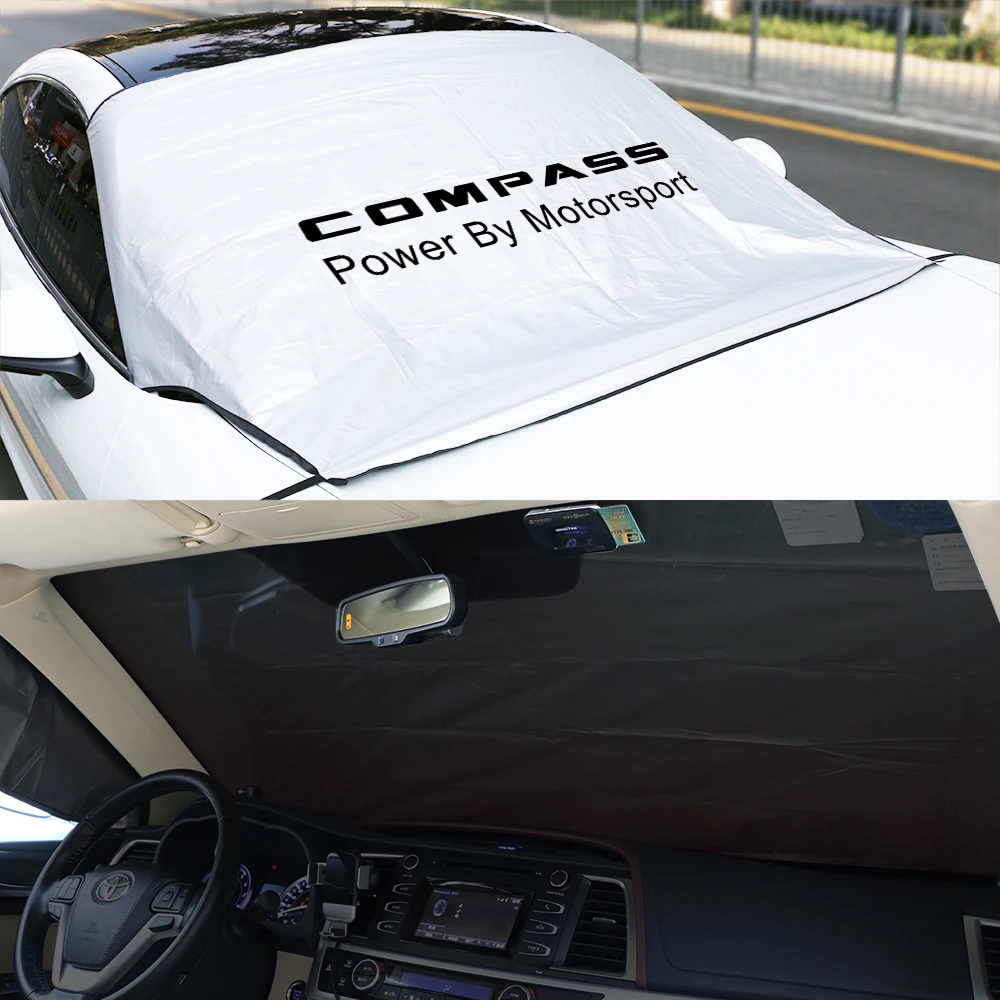 Car Windshield Sunshade for Jeep Cherokee Compass Patriot Renegade TrailHawk Wrangler Auto Accessories Styling