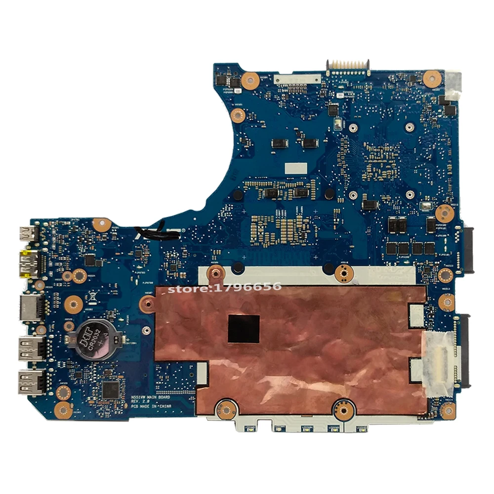 N551VW для ASUS N551V G551V FX551V G551VW FX51VW N551VW Материнская плата ноутбука I7-6700HQ Процессор GTX960M материнская плата Тесты работы