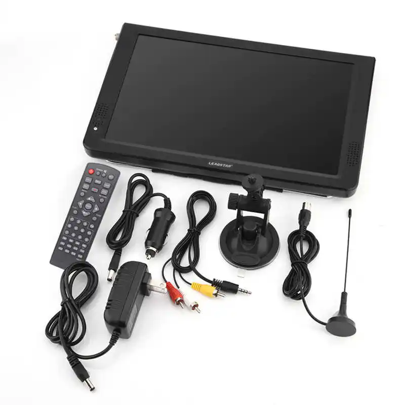 LEADSTAR Телевизор smart ТВ 12''inch цифрового телевидения ATSC Портативный 1080P HDMI видео