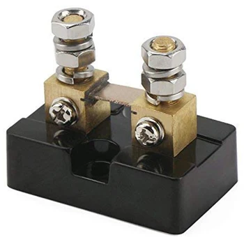 

DC 50A 50MV Current Meter Shunt, High Accuracy Electrical Current Shunt Resistor Kit, Metal DC Ammeter Shunt for Automotive Ampe