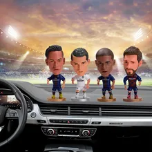 Автомобильные украшения, забавные футбольные персонажи, звездная кукла Месси Роналду, Nei Marpe Bam, украшение автомобиля