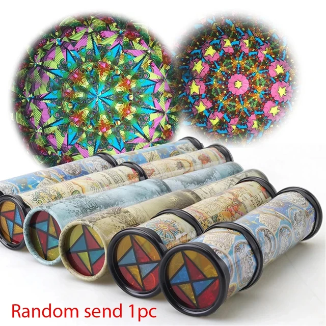 Kaleidoscope Large Scalable Rotating  Magic Classic Kaleidoscope Fancy Color World Classic Toys Kids Children 1PC 1