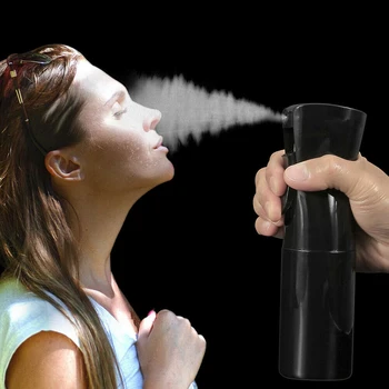 

New 300ml PET Refillable Fine Mist Sprayer Plastic Bottle Alcohol Disinfection Cleaning Spray Can Continuous Spray Bottle