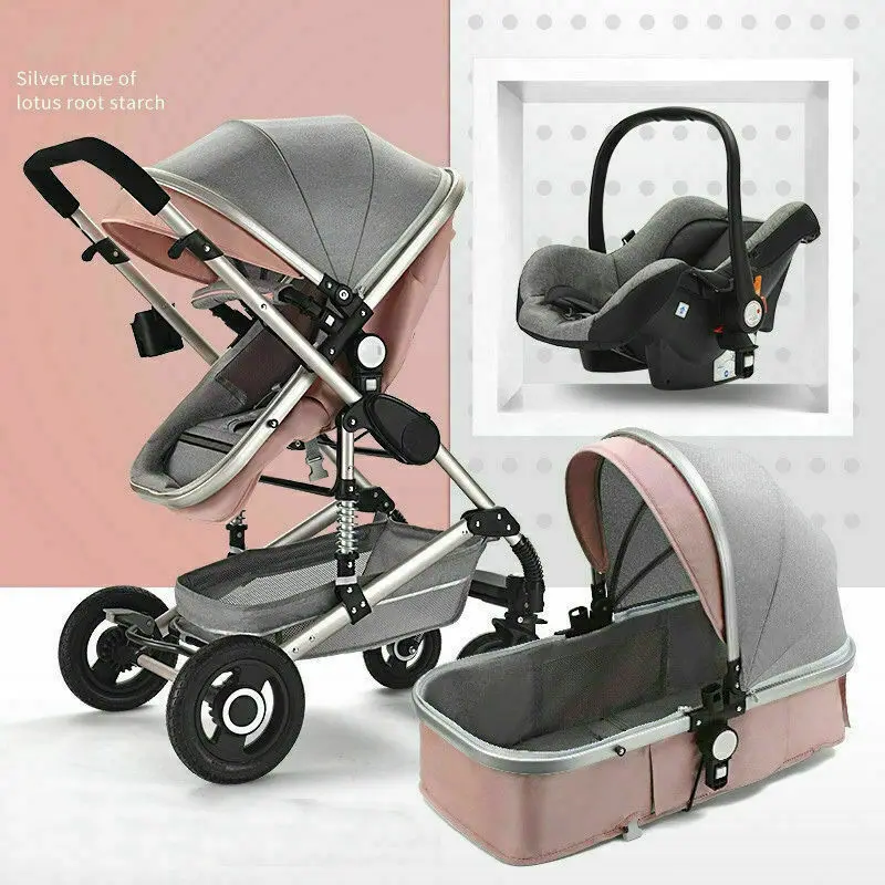 

Zhenduo toy 3 in 1 stroller car seat high landscape stroller foldable trolley stroller stroller