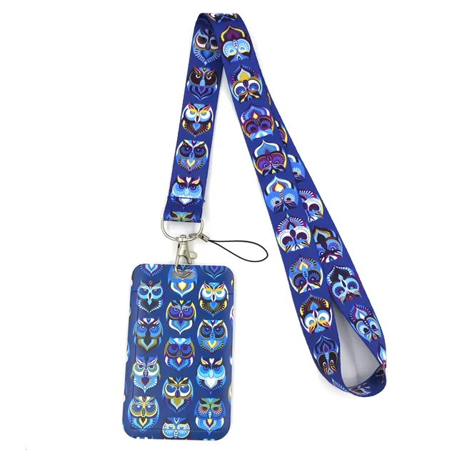 1pc Funny Cute Owl Meme Cute Credit Card Cover Lanyard Bags Retractable  Badge Reel Student Nurse Exhibition Enfermera Name Clips Card ID Card  Holder Chest