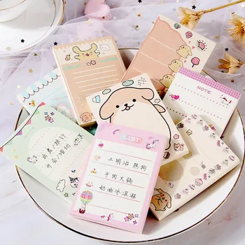 

1PCS Memo Pads Sticky Notes Cartoon Unicorn Dog Notepad Diary Scrapbooking Stickers Office School Stationery Notepad
