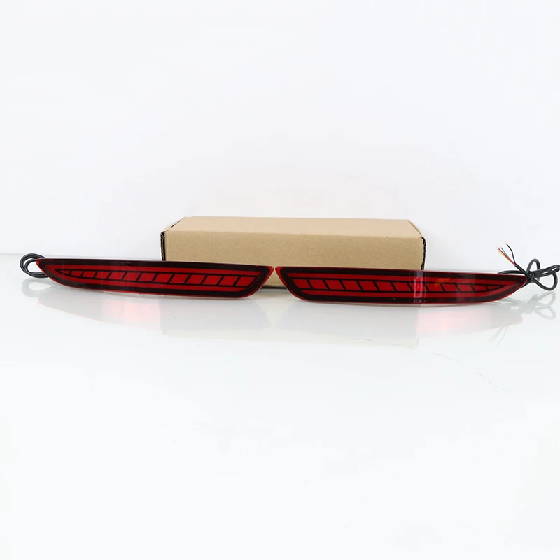 СВЕТОДИОДНЫЙ Автомобильный Стайлинг отражатель левый и правый задний бампер противотуманный светильник противотуманная фара тормозной сигнал поворота светильник для Mazda 3